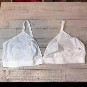 Women's V-Neck Mesh White Bralette Size 4X NWT!